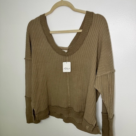Free People NWT New Magic Thermal Shirt - Long Sleeve Women’s sz Medium - Picture 8 of 8